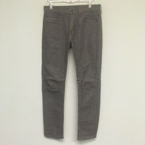 Levis 511 32x34 Dark Grey Gray Slim Stretch Jeans